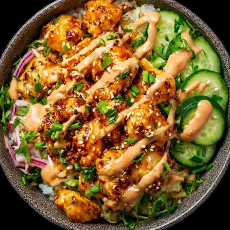 Bang Bang Chicken Bowl (Creamy, Spicy & Easy Weeknight Dinner)