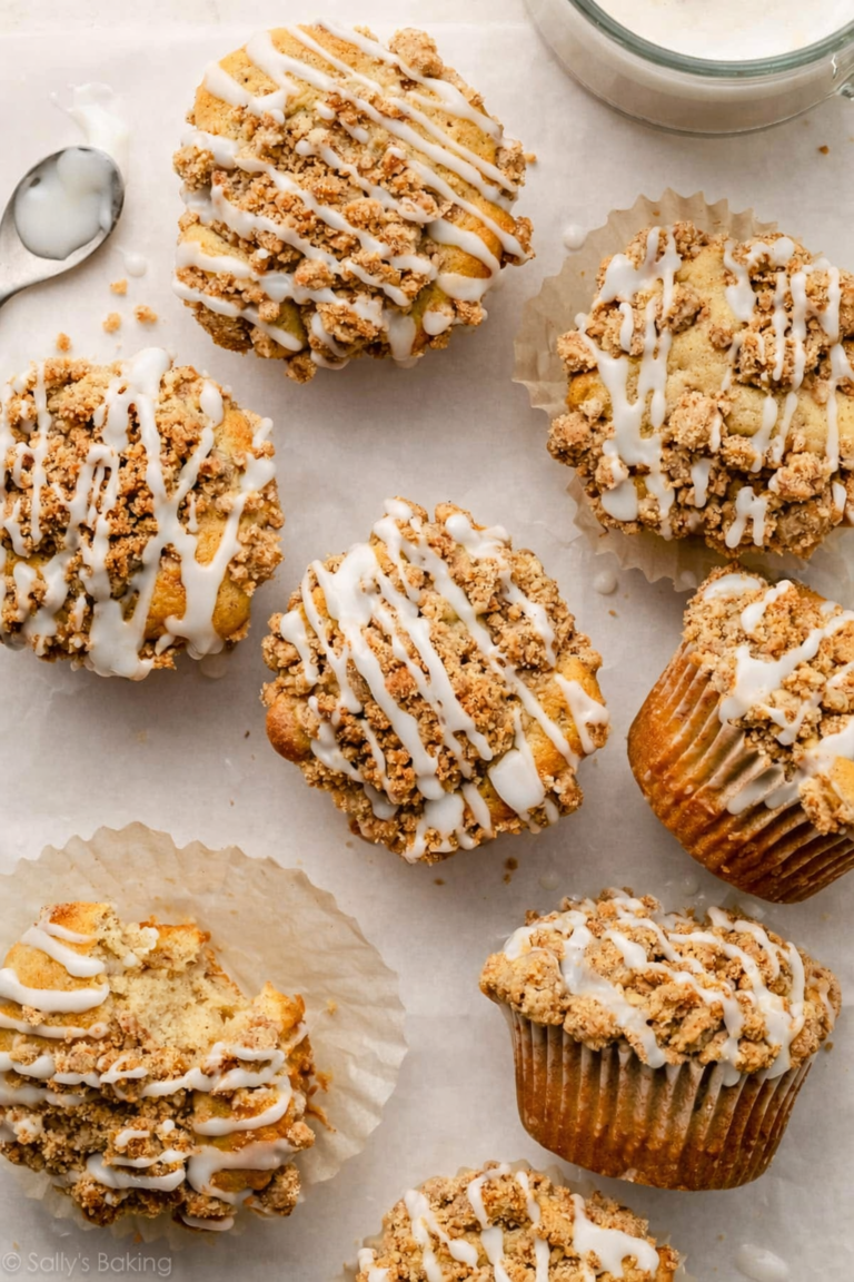 Coffee Cake Muffins Recipe (Soft, Bakery-Style with Crumb Topping)