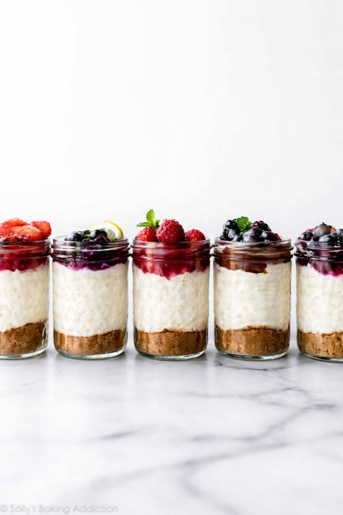 no bake cheesecake jars