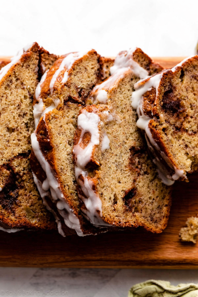 cinnamon swirl banana bread