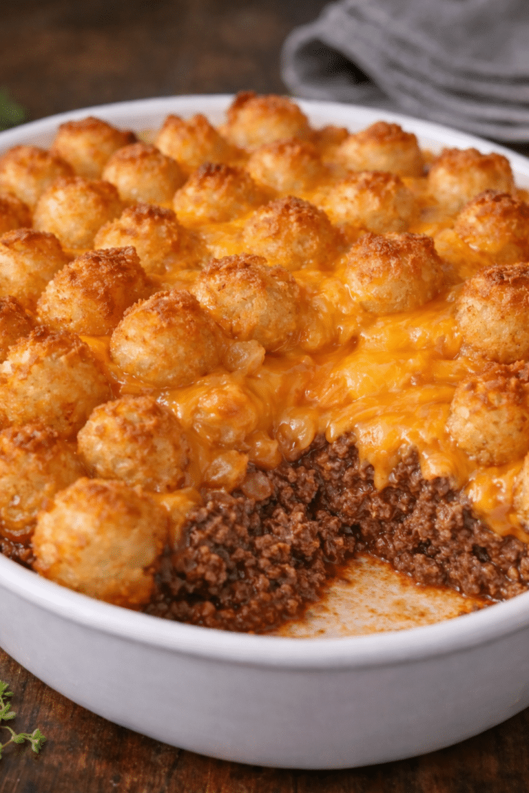 Tater Tot Casserole with Ground Beef (A Cozy Family Dinner Favorite)