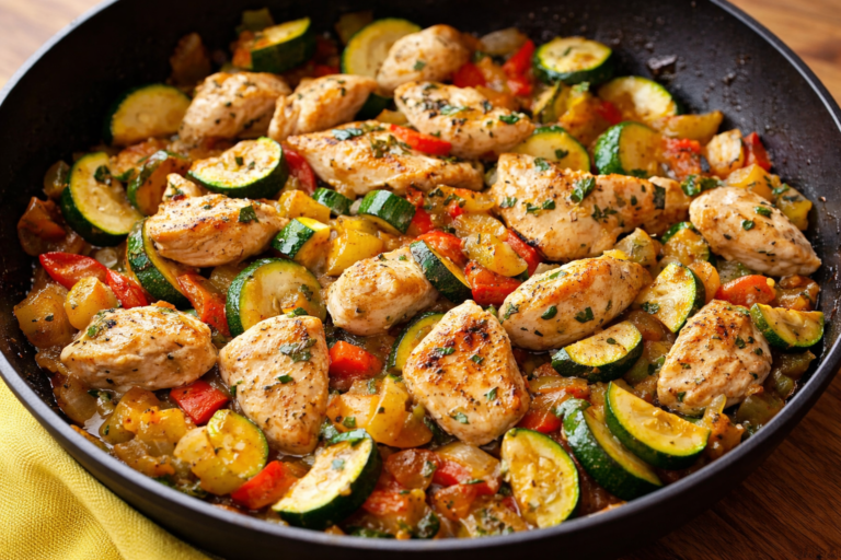 Chicken and Zucchini Skillet — Quick & Healthy Weeknight Dinner