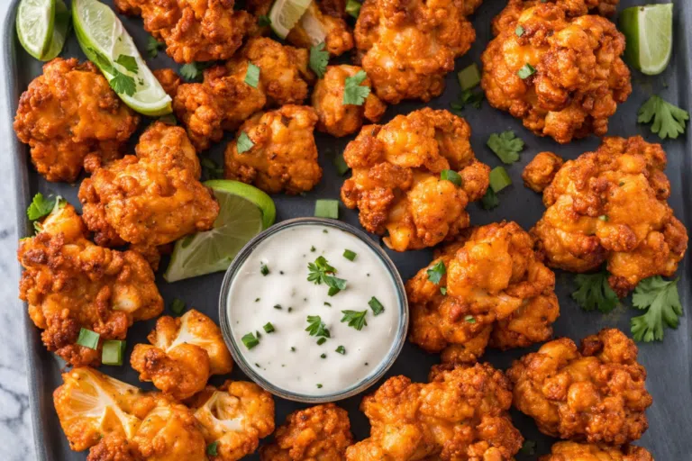 Crispy Air Fryer Buffalo Cauliflower