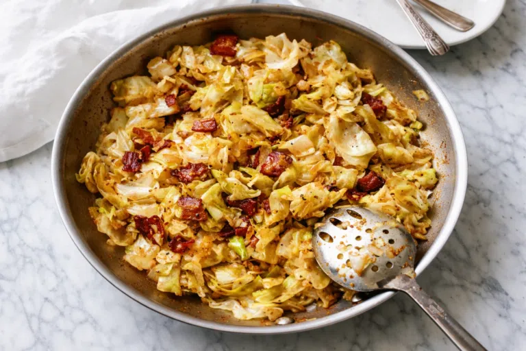 Fried Cabbage with Bacon — A Simple Skillet Side That Feels Like Home