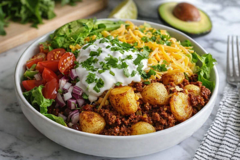 Loaded Potato Taco Bowl