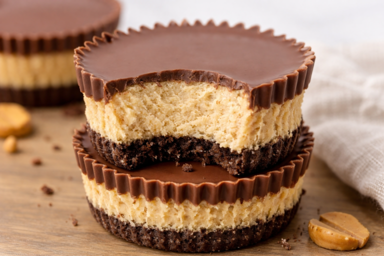Mini Peanut Butter Cup Cheesecakes