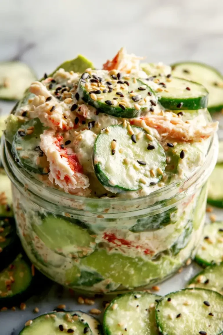 Easy California Roll Cucumber Salad