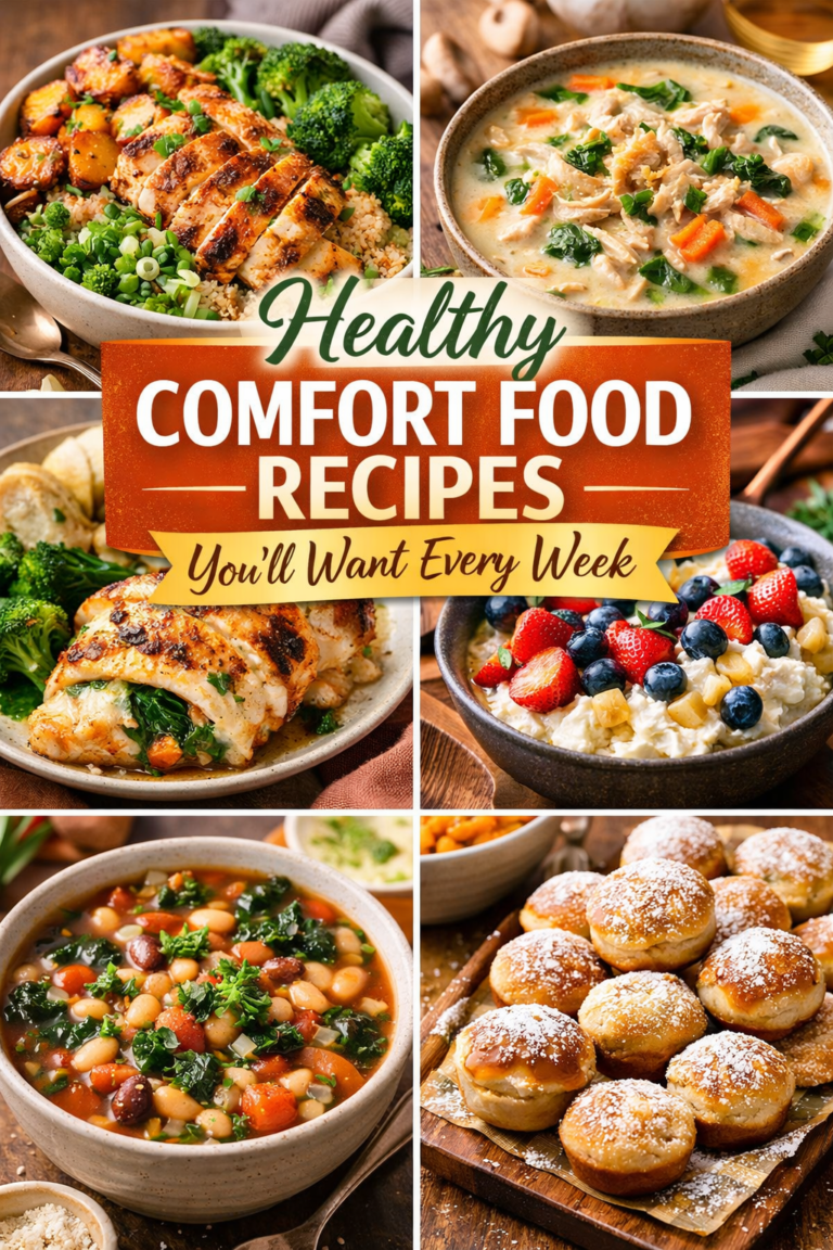 Healthy Comfort Food Recipes (Easy, Cozy & Feel-Good Meals)