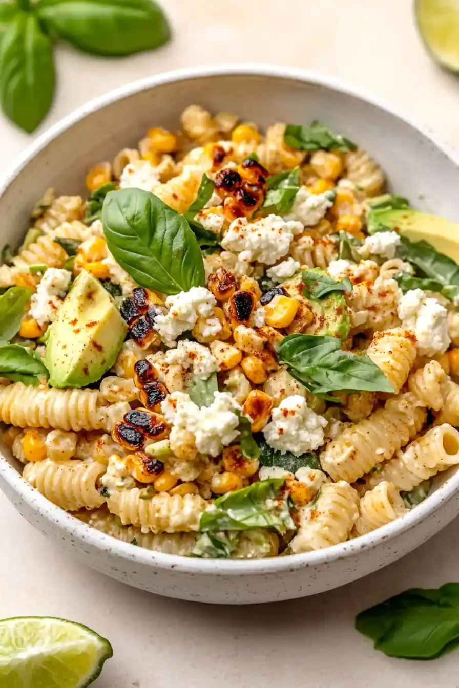 Creamy Street Corn Pasta Salad