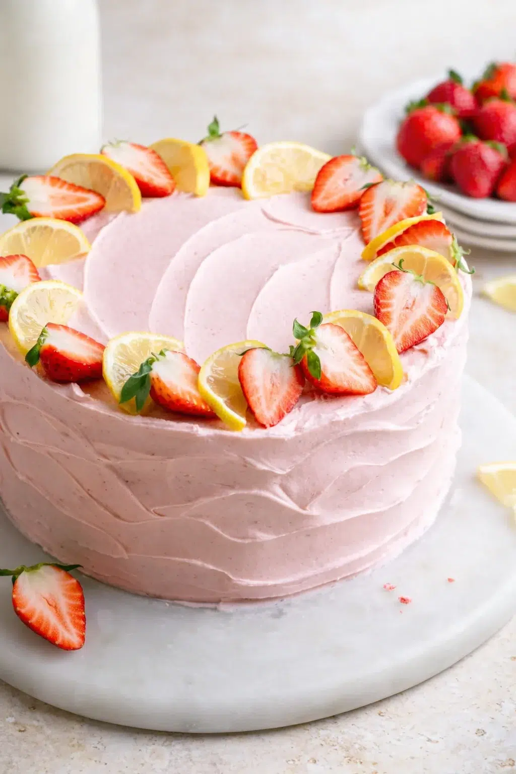 intro_final_dish-placeholder.png Final plated Strawberry Lemon Cake - Julie Marie Eats served as a hero shot