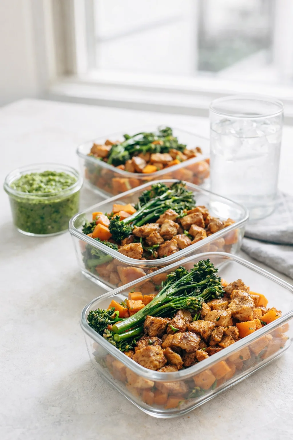 closing_final_dish-placeholder.png Alternative angle of Sheet Pan Chicken and Sweet Potato Meal Prep served with a pairing