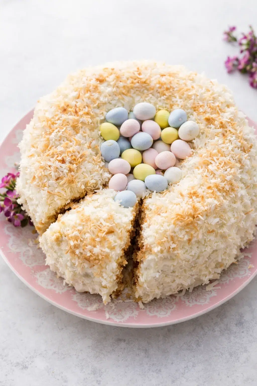 intro_final_dish-placeholder.png Final plated Easter Cake (Looks Like a Nest!) - Sally's Baking served as a hero shot