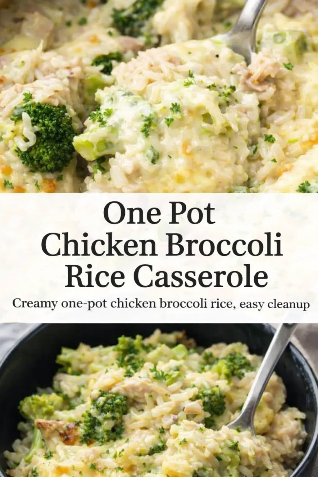 pre_faq_pinterest-placeholder.png Pinterest-style image for One Pot Chicken Broccoli Rice Casserole with centered text overlay