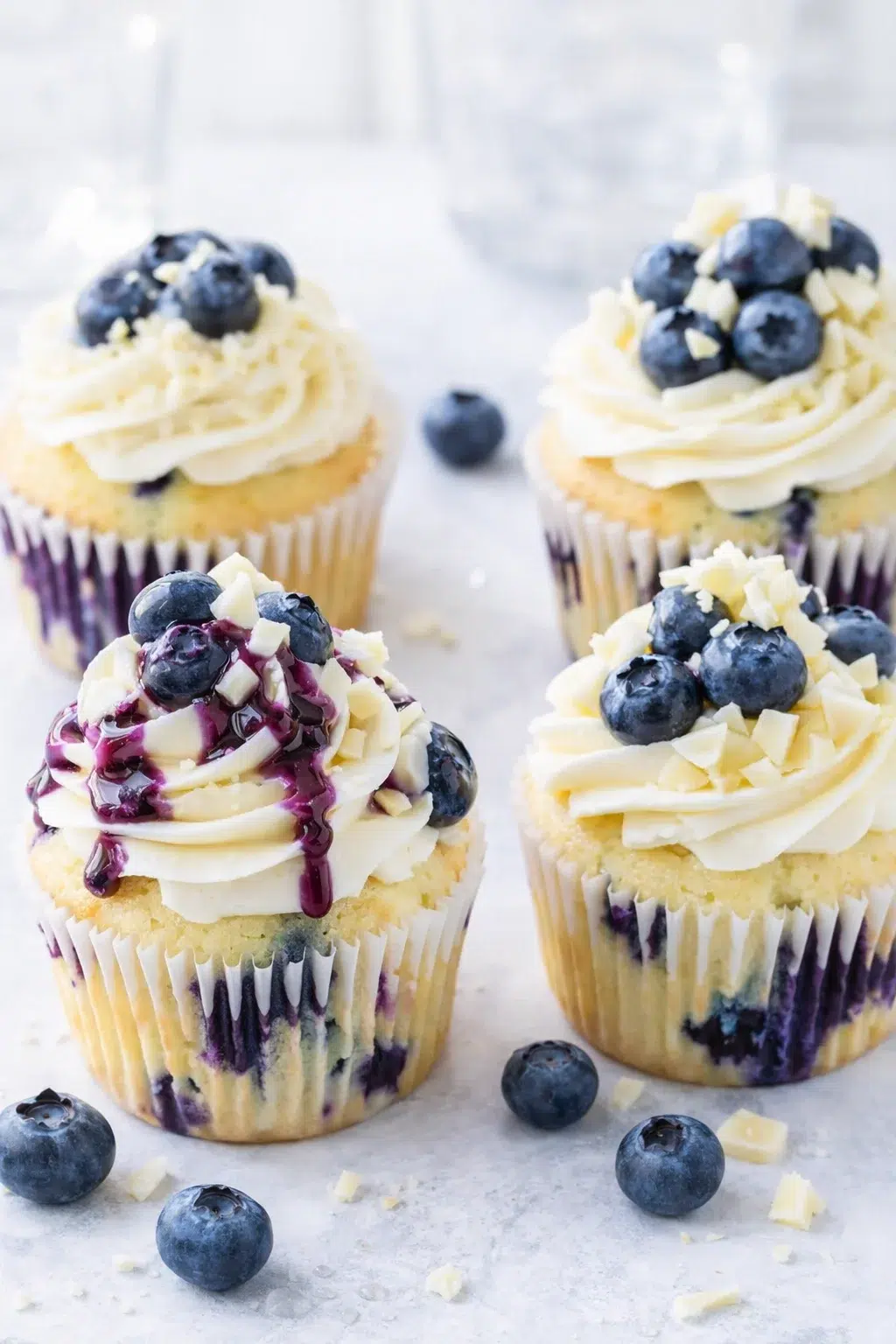 variations-placeholder.png Variation ideas for Easy White Chocolate Blueberry Cupcakes Recipe shown in a styled layout