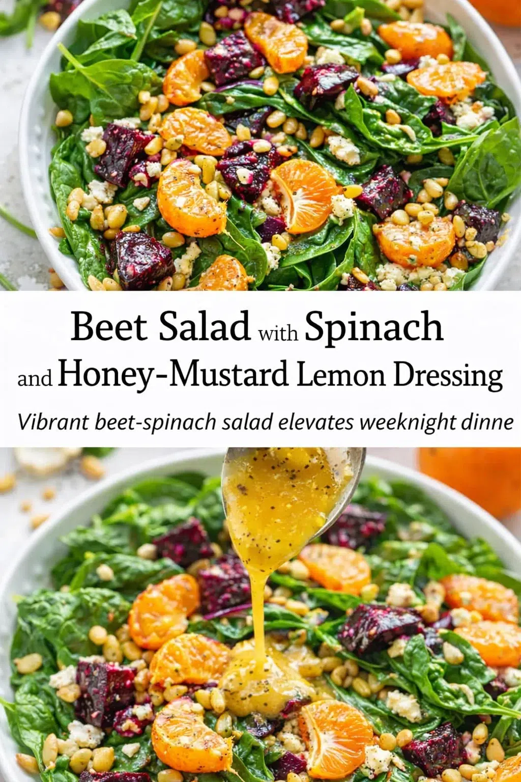 pre_faq_pinterest-placeholder.png Pinterest-style image for Beet Salad with Spinach and Honey-Mustard Lemon Dressing with centered text overlay