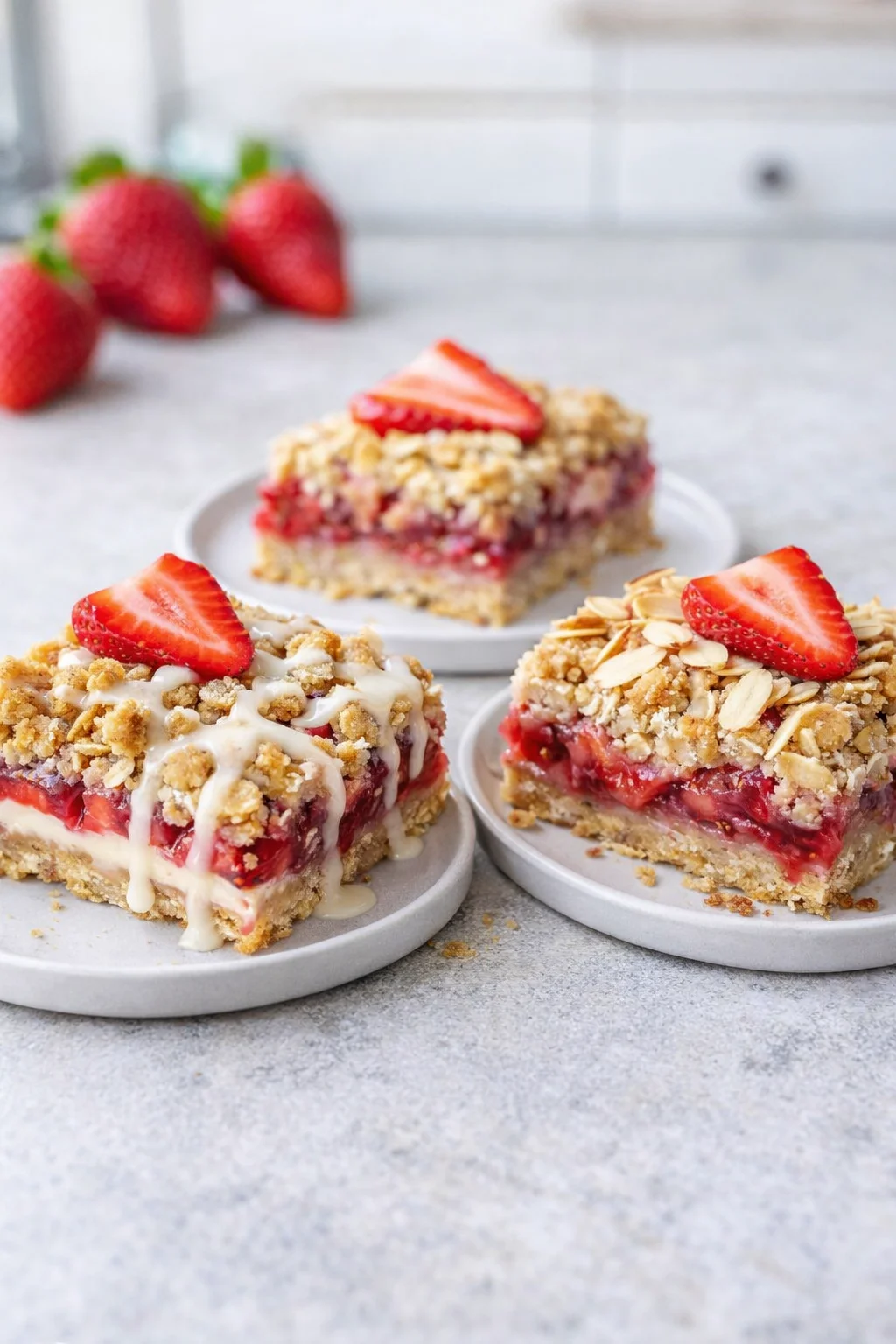 variations-placeholder.png Variation ideas for Easy Strawberry Oatmeal Crumble Bars Recipe shown in a styled layout