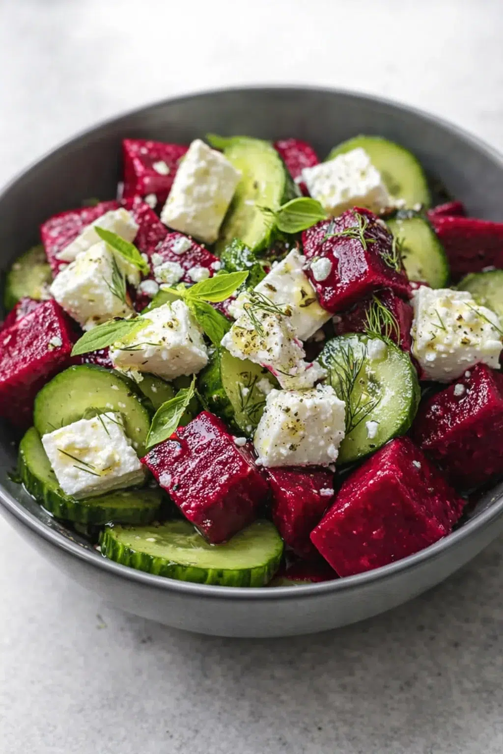intro_final_dish-placeholder.png Final plated Vibrant Beet Salad with Feta and Cucumbers for Fresh Flavor! served as a hero shot