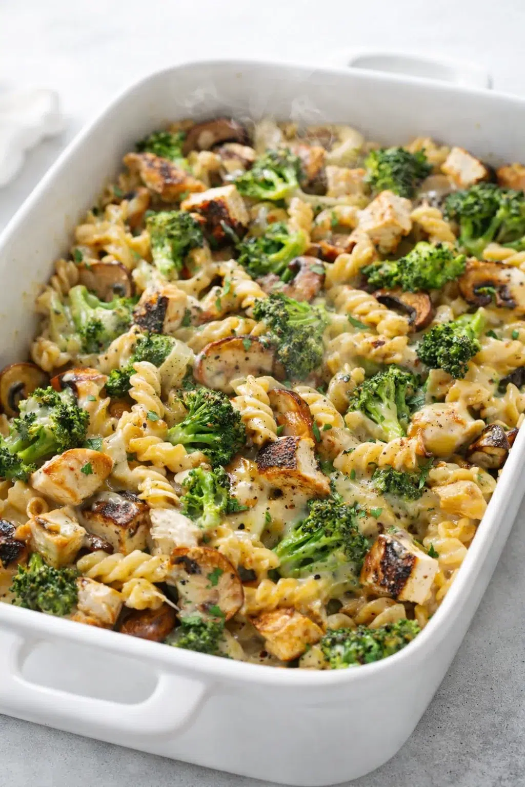 intro_final_dish-placeholder.png Final plated Healthier Broccoli Chicken Casserole served as a hero shot