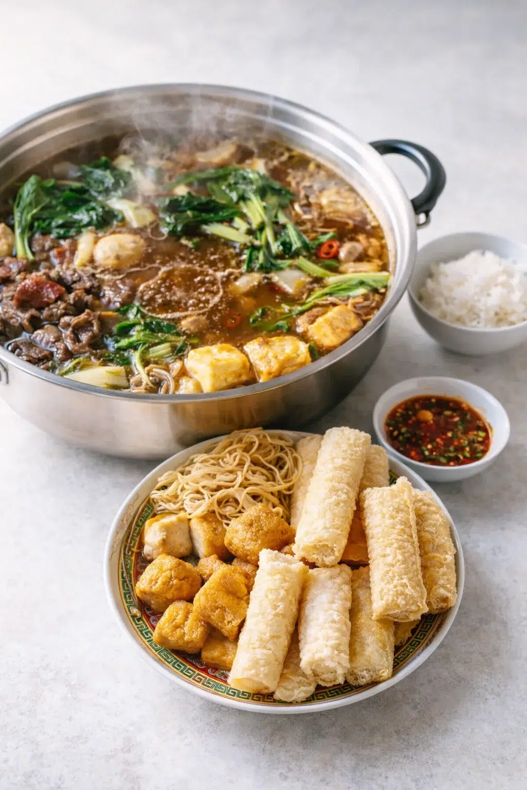 intro_final_dish-placeholder.png Final plated Chinese Hot Pot at Home served as a hero shot