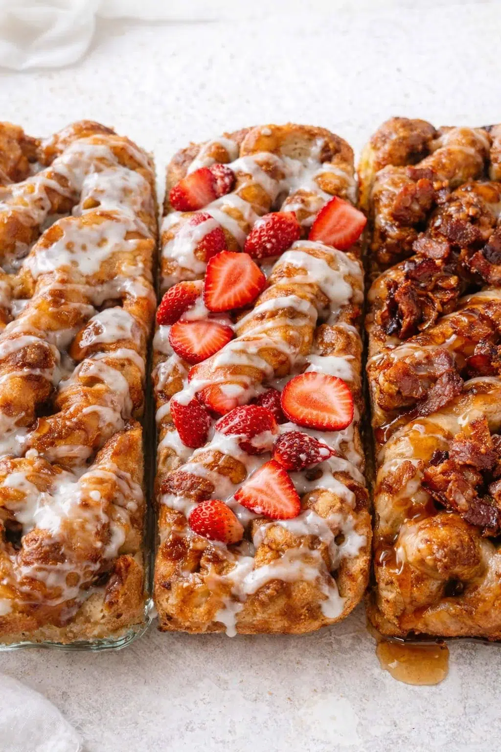 Variation ideas for Sourdough Cinnamon Roll Focaccia shown in a styled layout