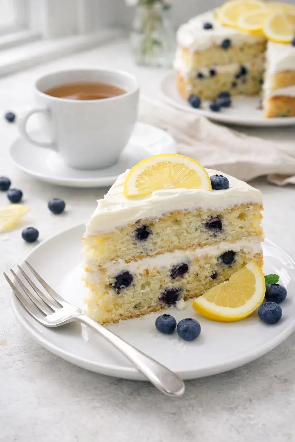 closing_final_dish-placeholder.png Alternative angle of Moist Lemon Blueberry Cake served with a pairing