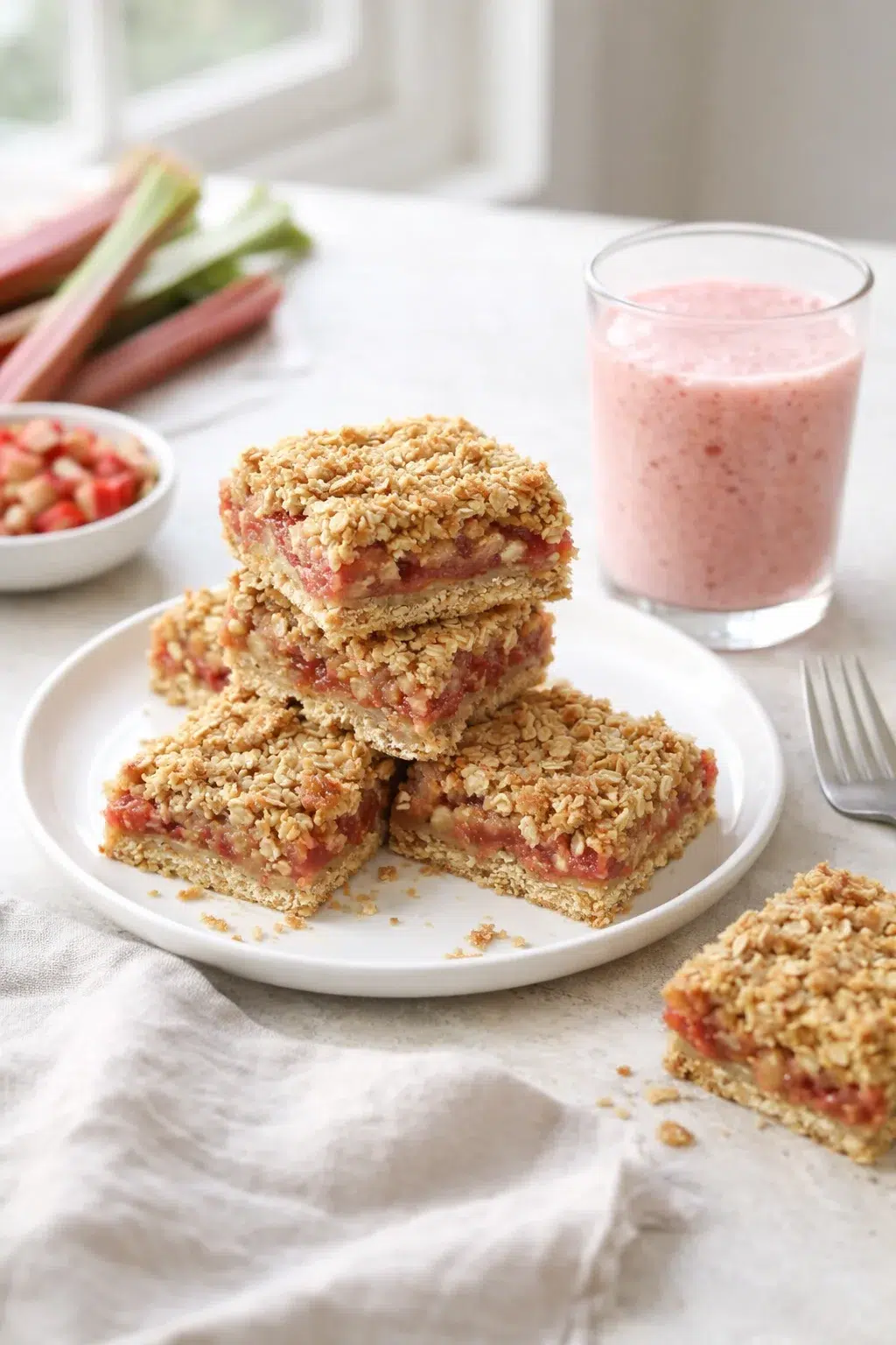 closing_final_dish-placeholder.png Alternative angle of Rhubarb Oat Bars served with a pairing