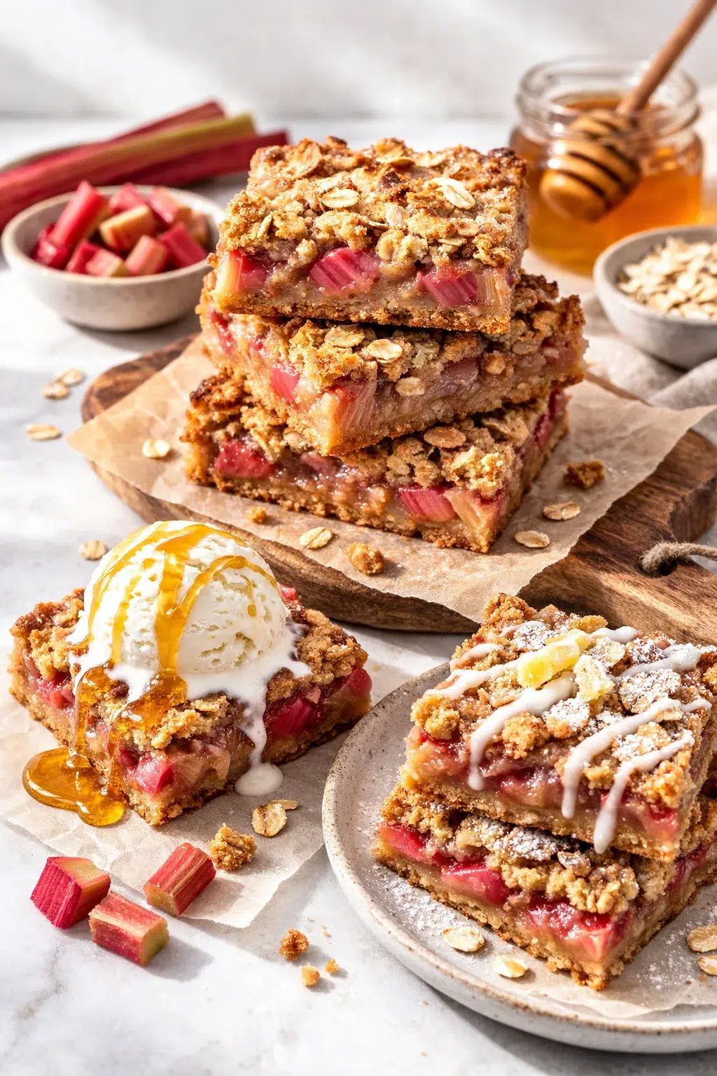 variations-placeholder.png Variation ideas for Easy Rhubarb Bars shown in a styled layout