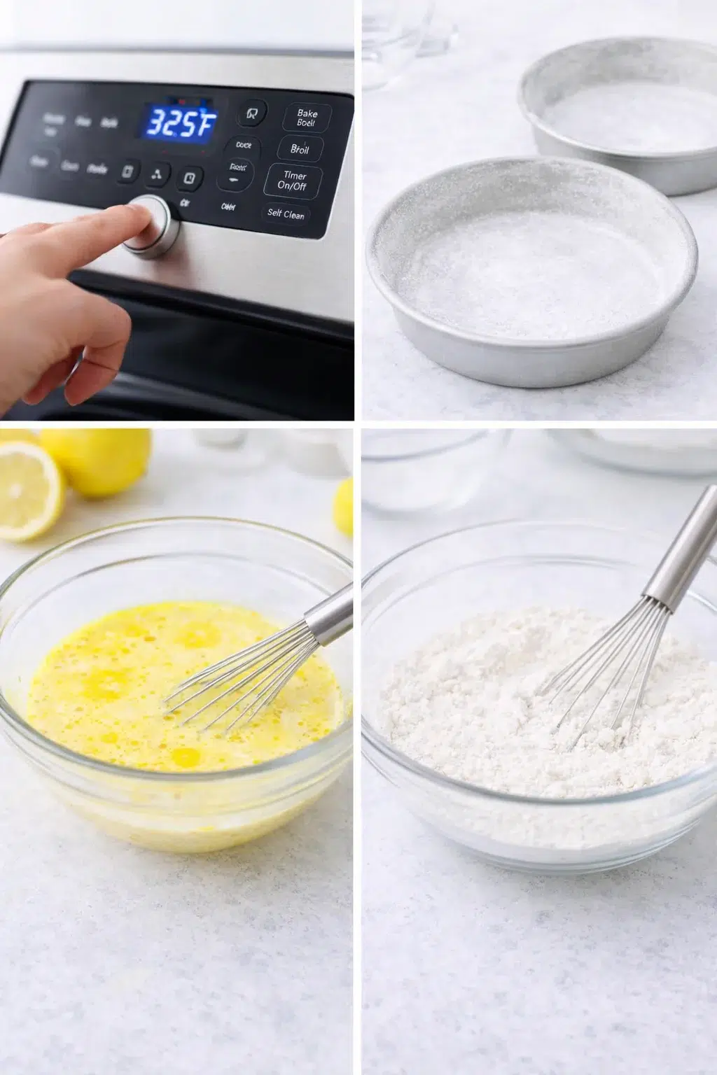 step-process-placeholder-1-4.png Two bowls side-by-side: yellow lemon wet mixture in one, flour and leaveners in the other.