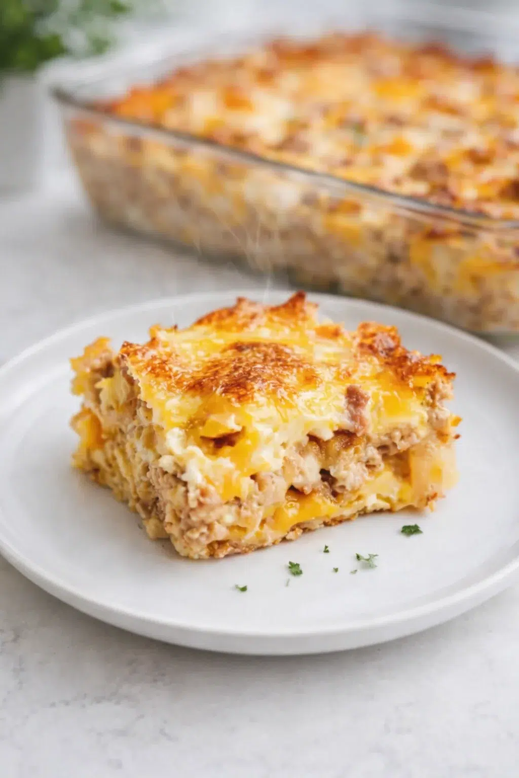 intro_final_dish-placeholder.png Final plated Quick & Easy Crescent Roll Breakfast Casserole served as a hero shot