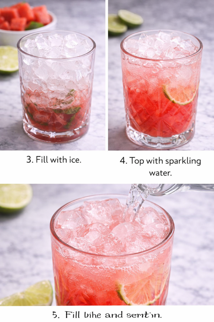 watermelon mint mojito mocktail