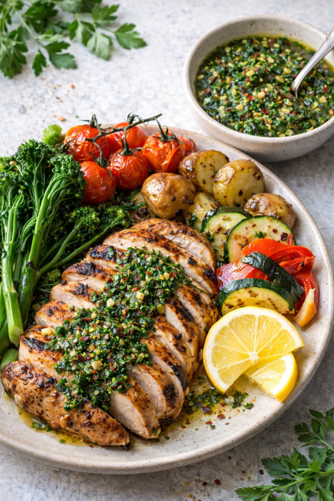 chimichurri-with-chicken-and-vegetables