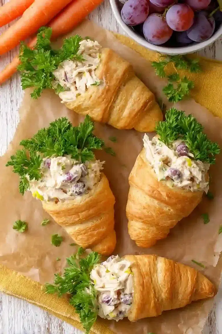 easter chicken salad crescent rolls