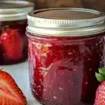 Classic Strawberry Rhubarb Jam with Pectin