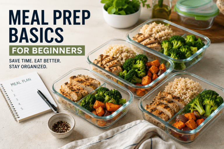Meal Prep Basics: How to Save Time, Eat Better, and Stay Organized Every Week