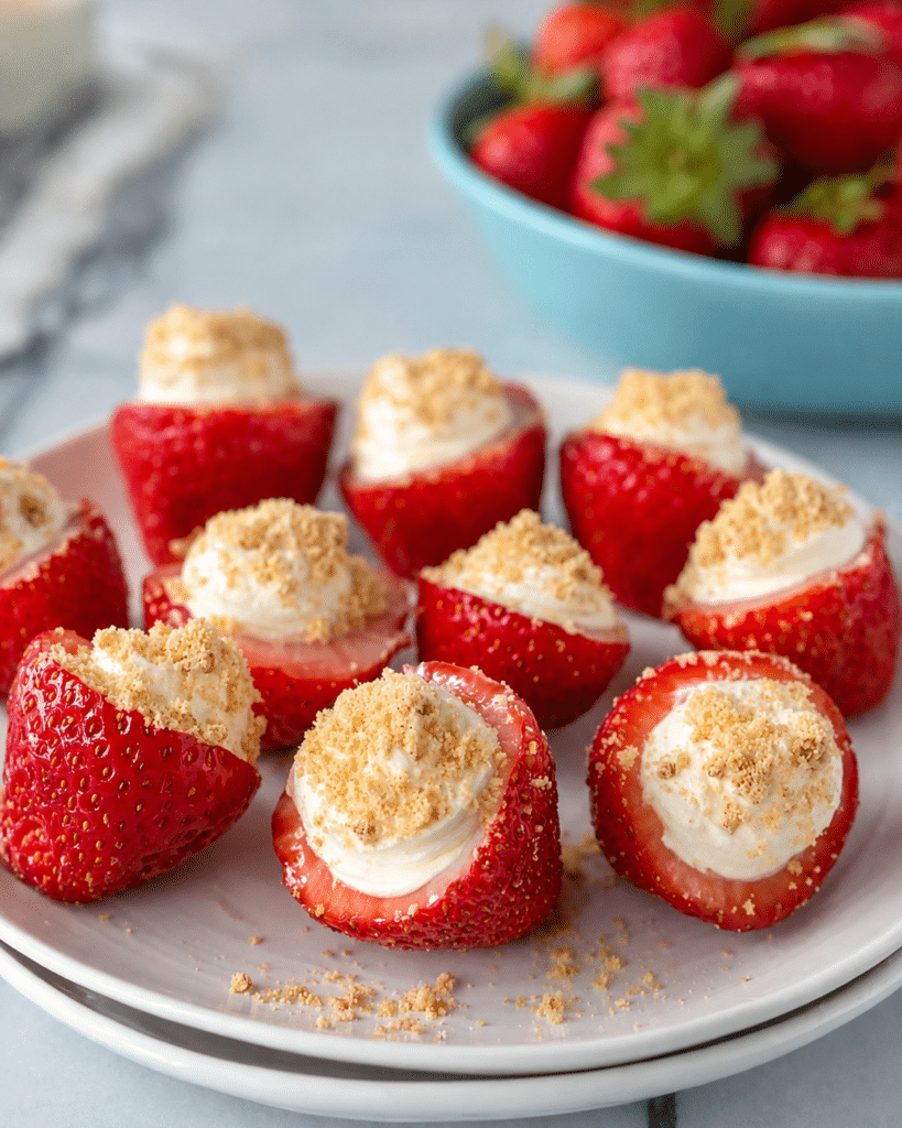 No Bake Strawberry Cheesecake Bites Recipe - Recipe Image